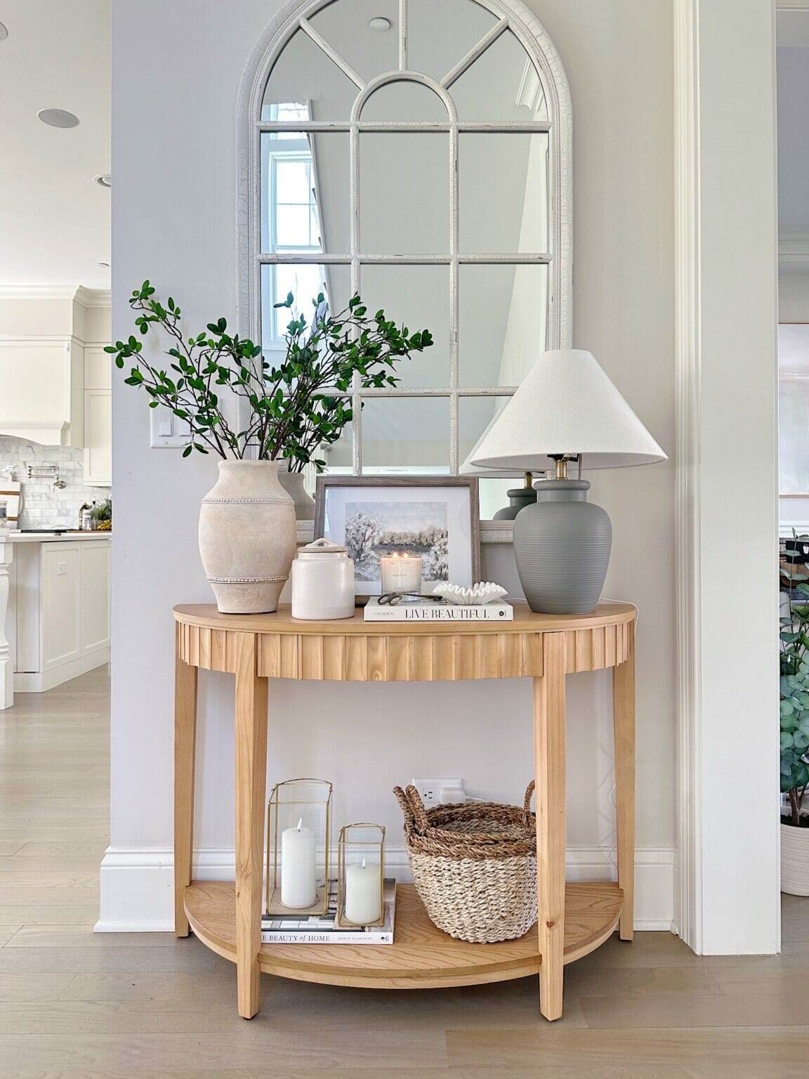 Entry Table Decor | Life On Cedar Lane - Lifestyle & Home Decor Blog